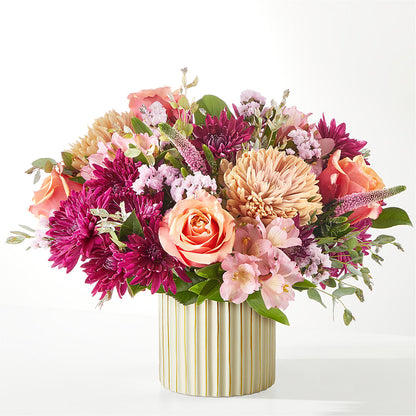 Berry Cobbler Bouquet with Ivory Vase –  Golden Gate Flowers, Naples FL