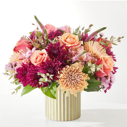 Berry Cobbler Bouquet with Ivory Vase –  Golden Gate Flowers, Naples FL