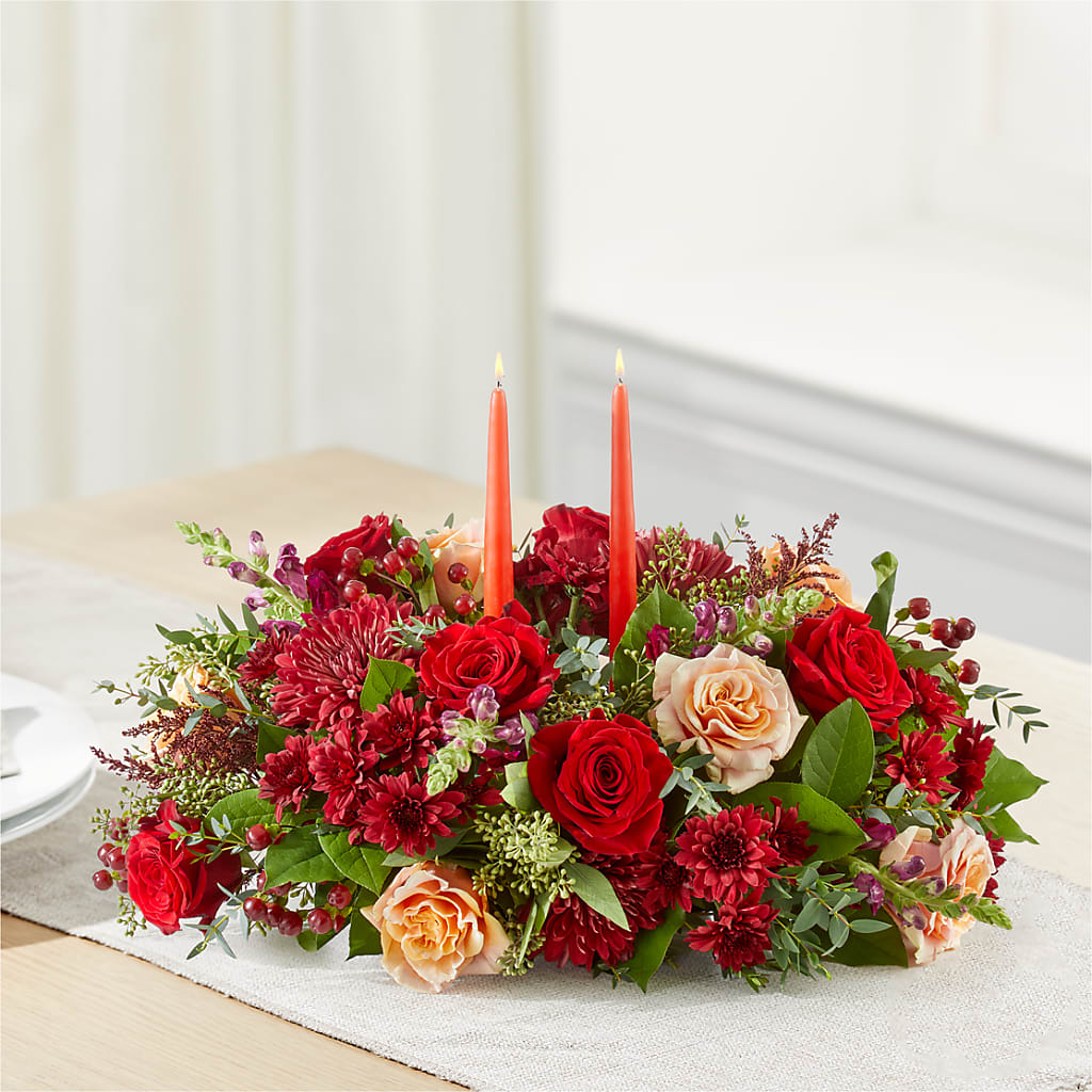 Most Thankful Centerpiece –  Golden Gate Flowers, Naples FL