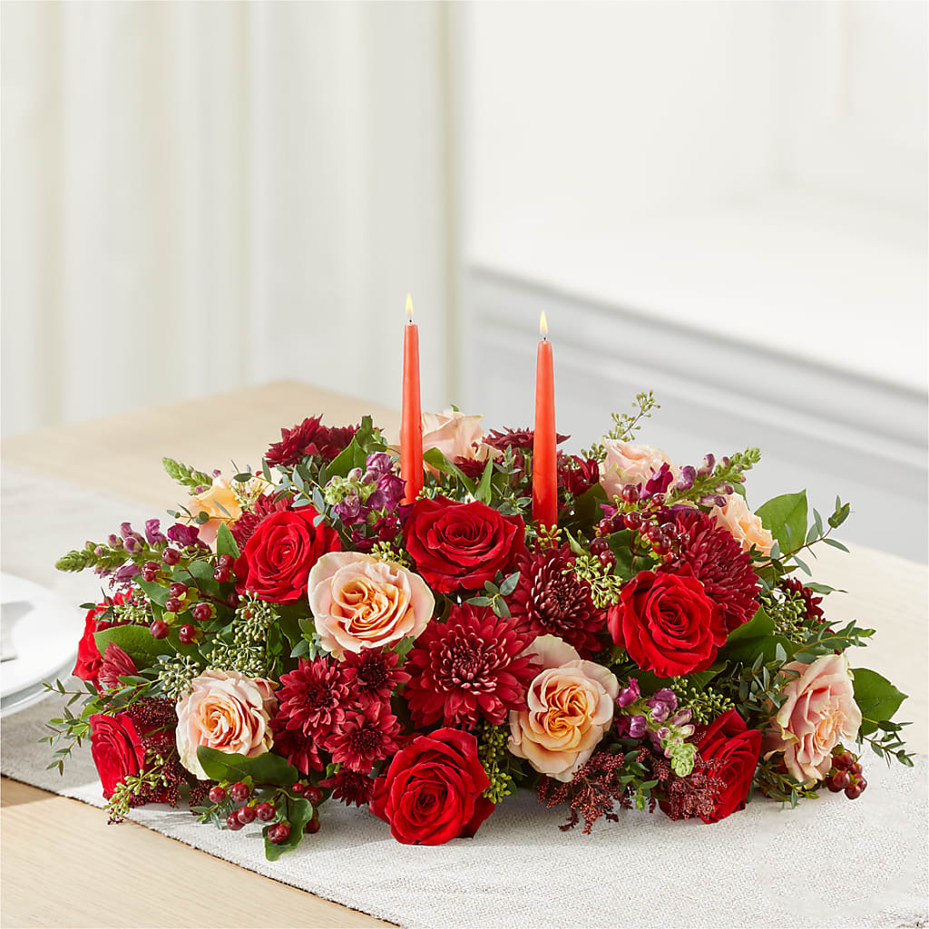 Most Thankful Centerpiece –  Golden Gate Flowers, Naples FL